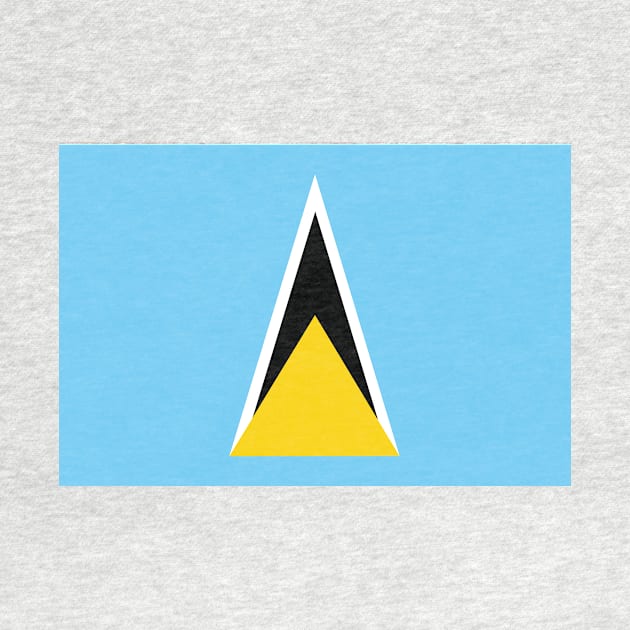 St Lucia National Flag by IslandConcepts